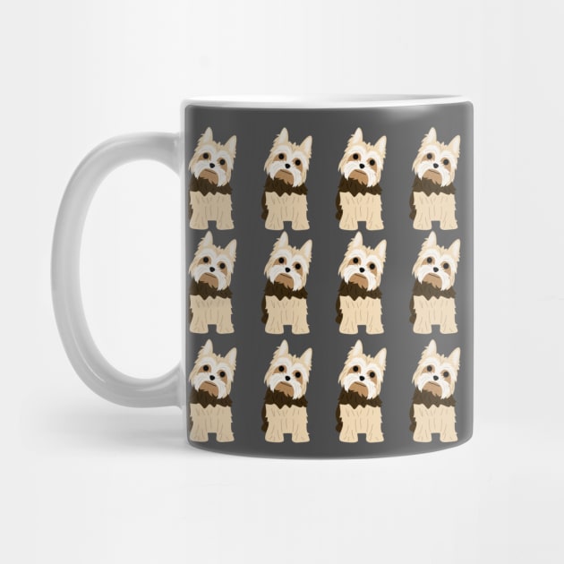 Yorkshire terrier cute pattern by Maful
